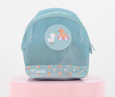 Mochila Praia Anti-areia Baby Ducks Sage