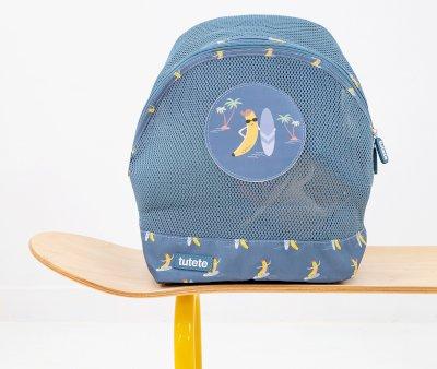 Mochila Playa Infantil Antiarena Surfing Banana