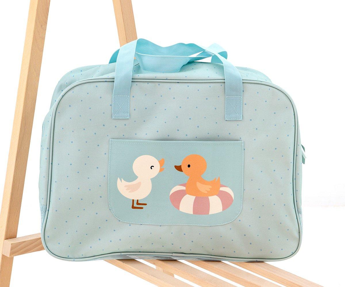 Bolsa Playa con Rejilla Ducks Sage Personalizable