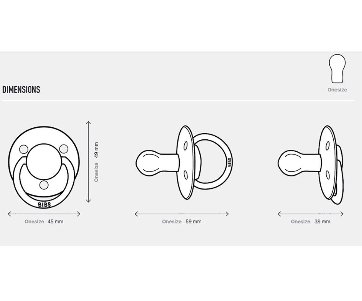 2 Sucettes BIBS de Lux Ivory/Sage Silicone - Tutete