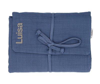 Personalised Murat Changing Mat Indigo Blue