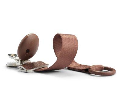 Clip per Ciuccio Legno - Burned Clay