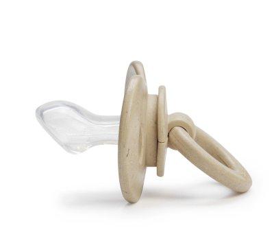 Chupete Bamb Silicona Pure Khaki +3m