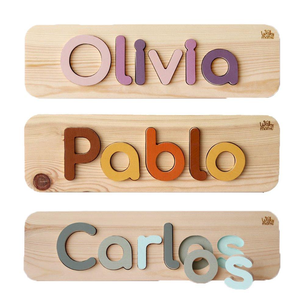 Puzzle de madera NOMBRE PERSONALIZADO COLOR