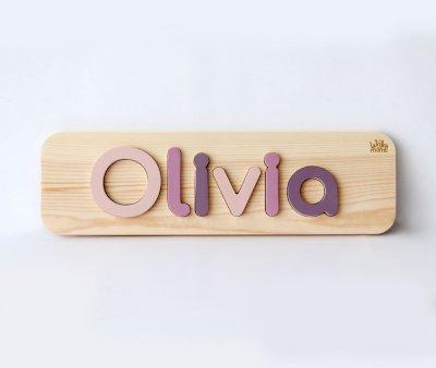Puzzle di Legno Nome Personalizzato