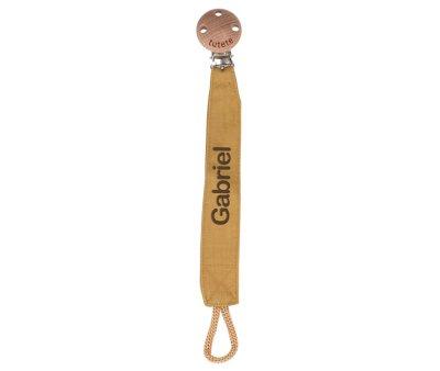 Chupetero Wash Cordn Mostaza Personalizable