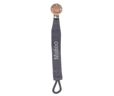 Chupetero Wash Cordn Charcoal Personalizable