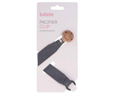 Porta-chupeta Wash Silicone Charcoal Personalizvel