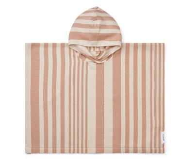 Poncho Roomie Stripe Tuscany Rose/Sandy