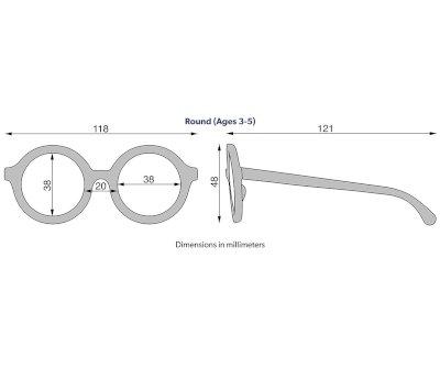 Gafas de Sol Flexibles (3-5 aos) Original Round All the Rage Sage
