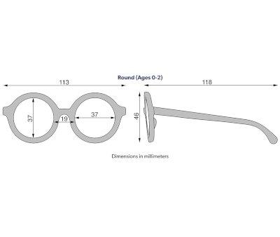 culos de Sol Flexveis Original Round Into the Mist (0-24 m)