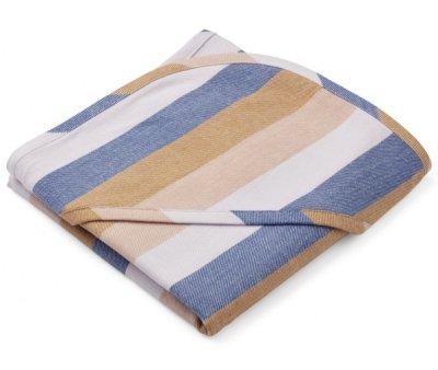 Toalha com capuz Mie Stripe Stripe Light Lavender