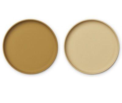 Pratos de silicone Brandon Golden Caramel/Safari Mix