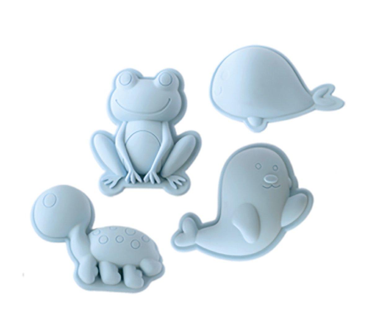 Set De Moules Sable Frog Bleu