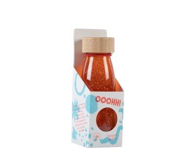 Bouteille sensorielle flottante orange