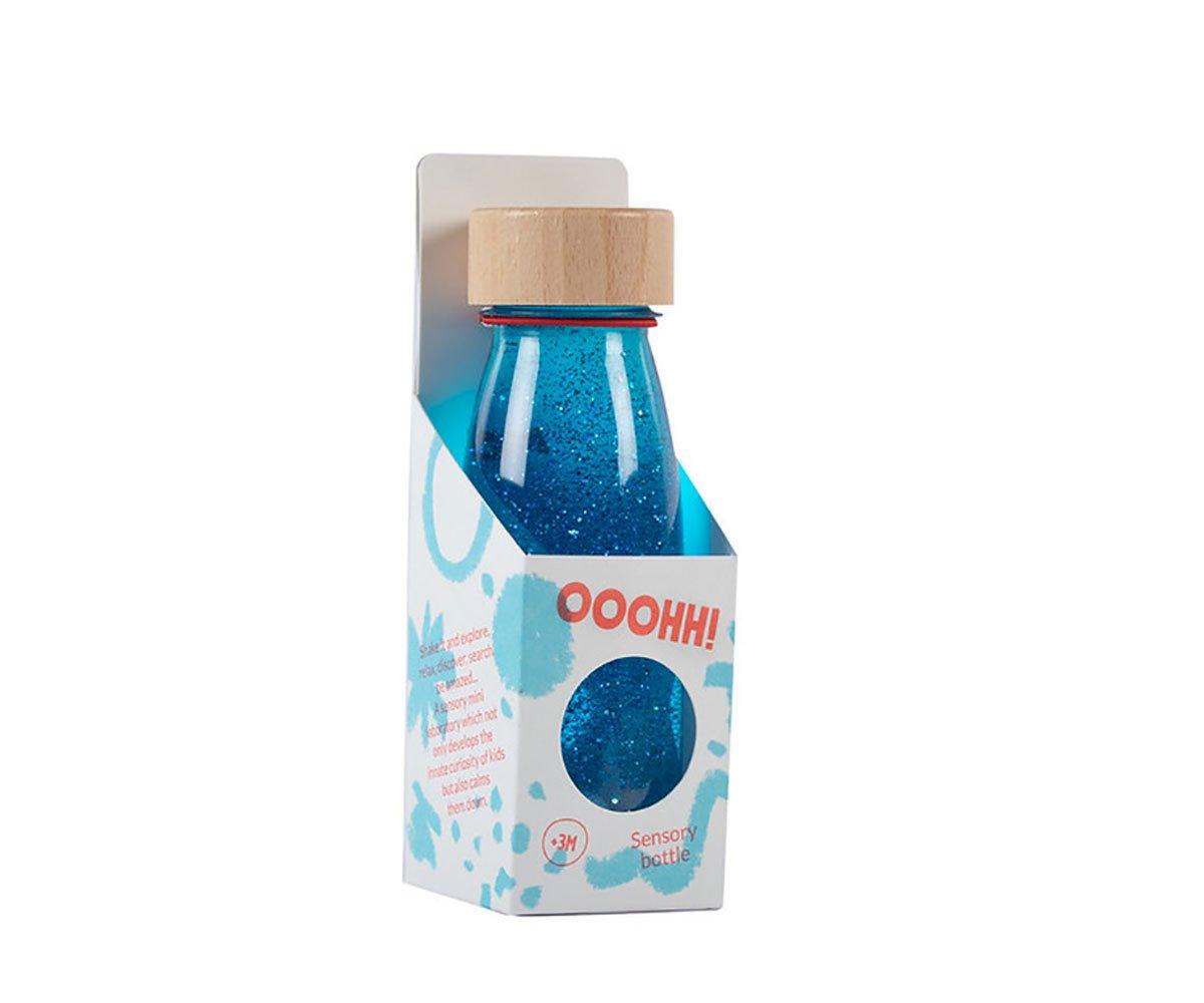 Botella Sensorial Flotante Azul