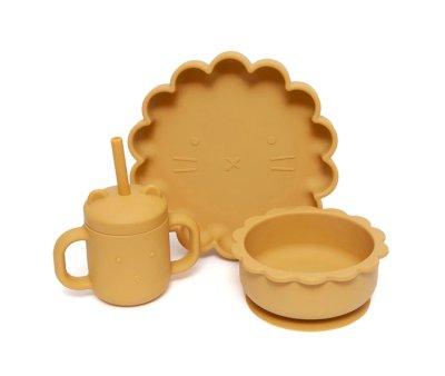 Prato com ventosa Lion Ocre
