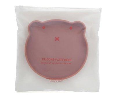Prato com ventosa Bear Mahogany Rose