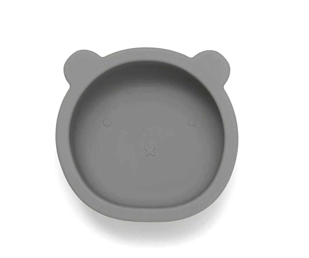 Bol Con Ventosa Bear Pewter Green