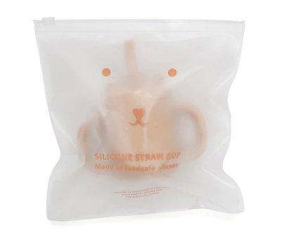 Taza Silicona con Asas y Pajita Honey