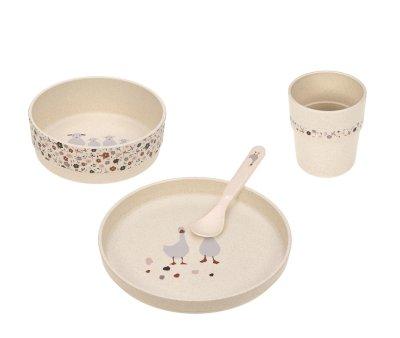 Conjunto de Jantar 4 peas Eco Tiny Farmer Beige