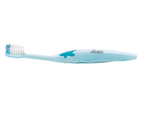 Cepillo Dental Suave Infantil Azul Personalizado