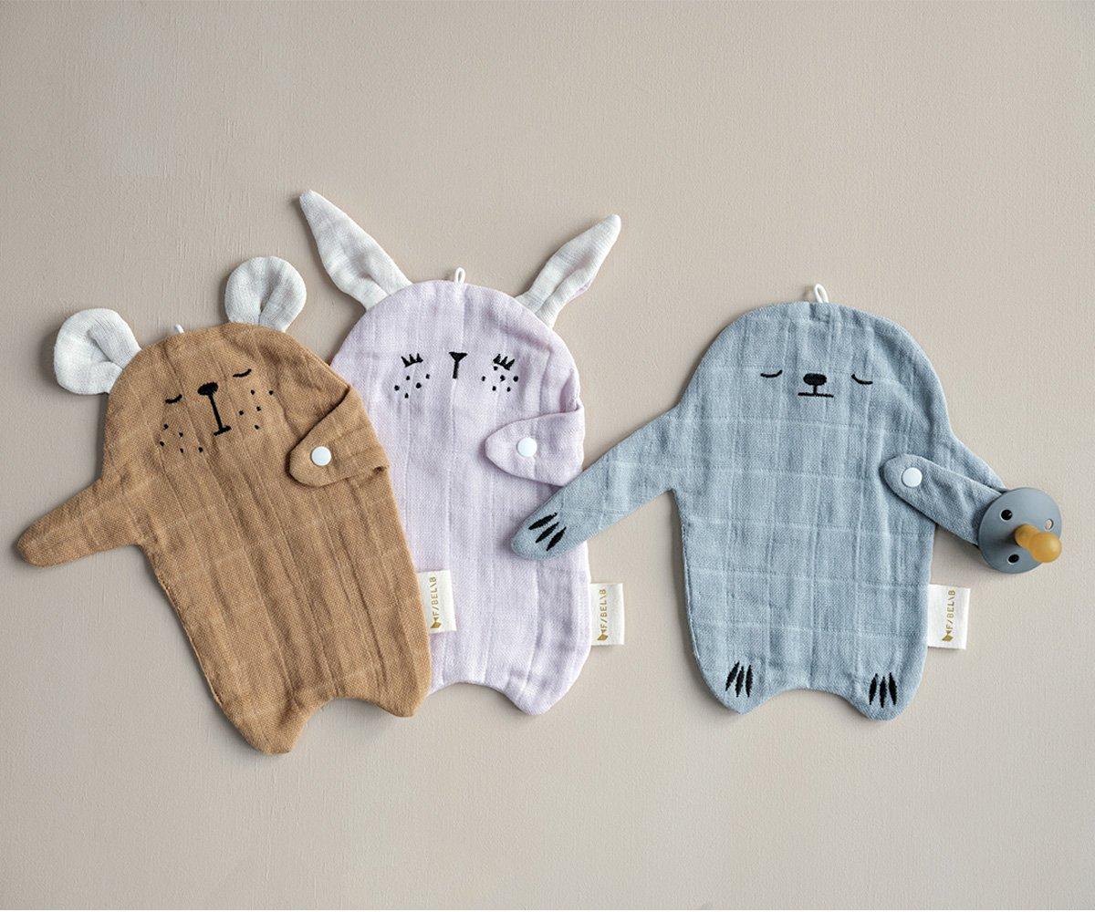 Porta Chupeta E Doudou Cuddle Bunny Lilac