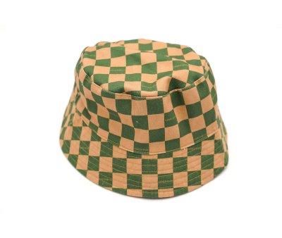 Gorrito de Bao Reversible Cuadros Sunset/Orchard