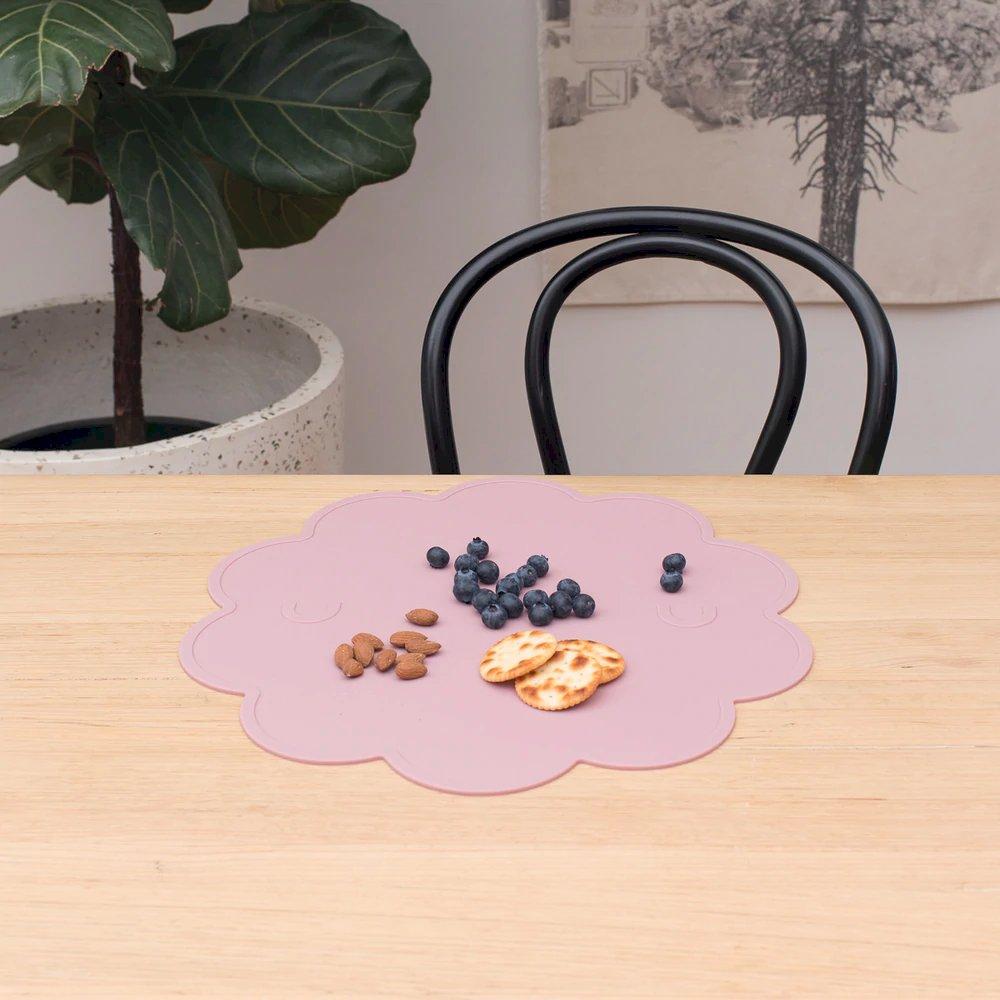 Set De Table En Silicone Rose Poudré