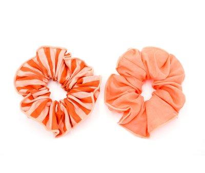 2 Scrunchie Cabelo Stripes Sunset + Earth