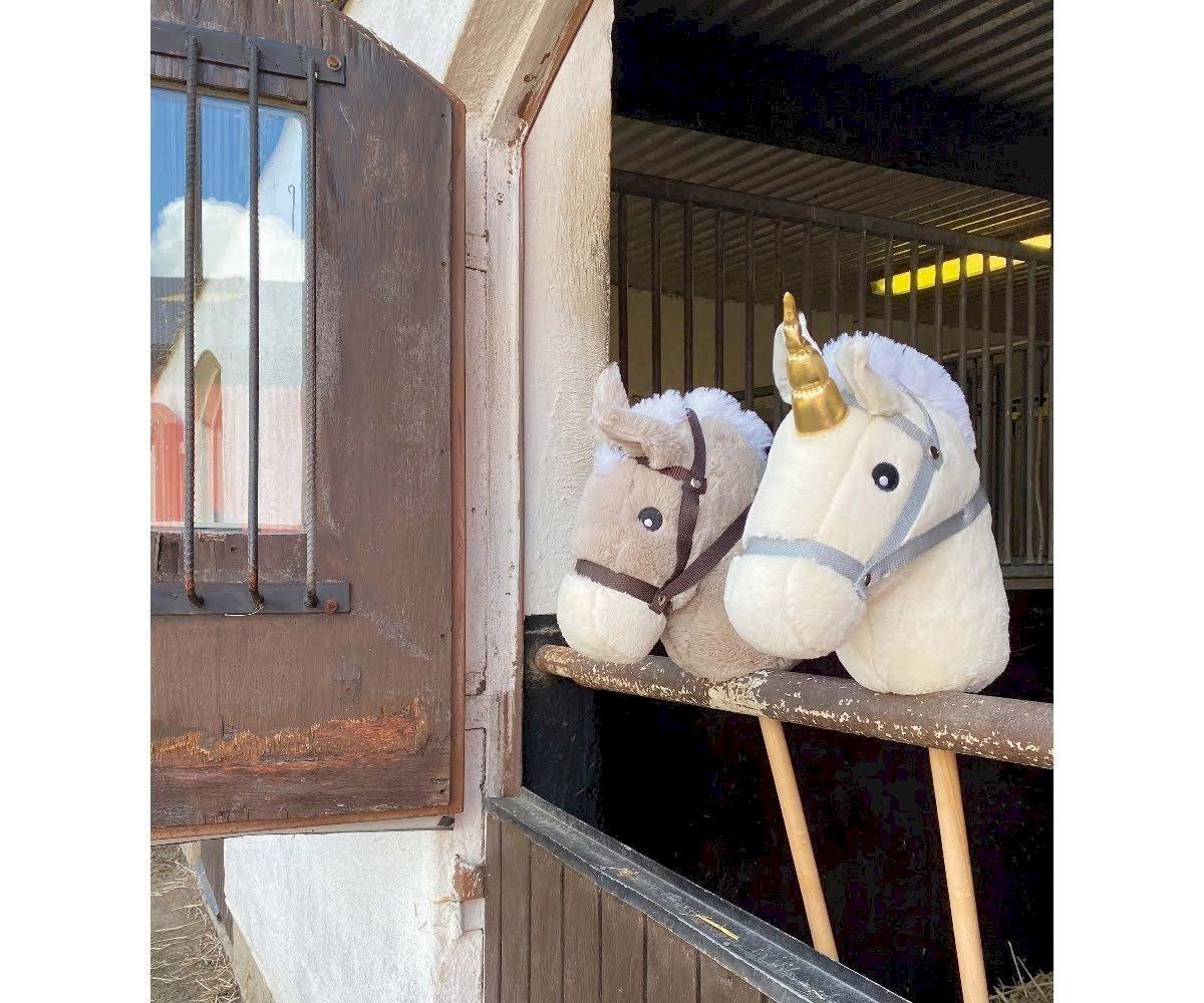Cavallino Grigio Hobby Horse con Bastone - Tutete