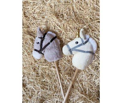 Cavallino Grigio Hobby Horse con Bastone