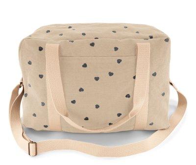 Bolso de Maternidad Raphael Corazones Sand