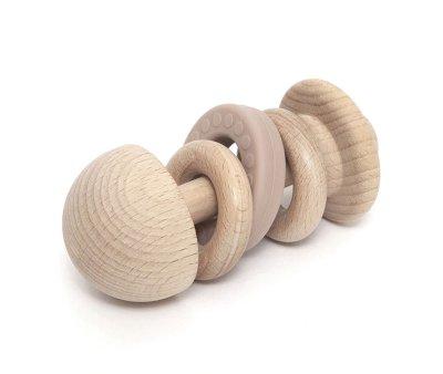 Sonajero de Madera Rosa