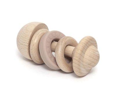 Sonajero de Madera Rosa