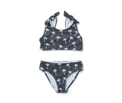 Bikini Bow Palms/Dark Blue