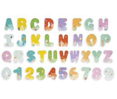 Lettres et chiffres pour la salle de bain