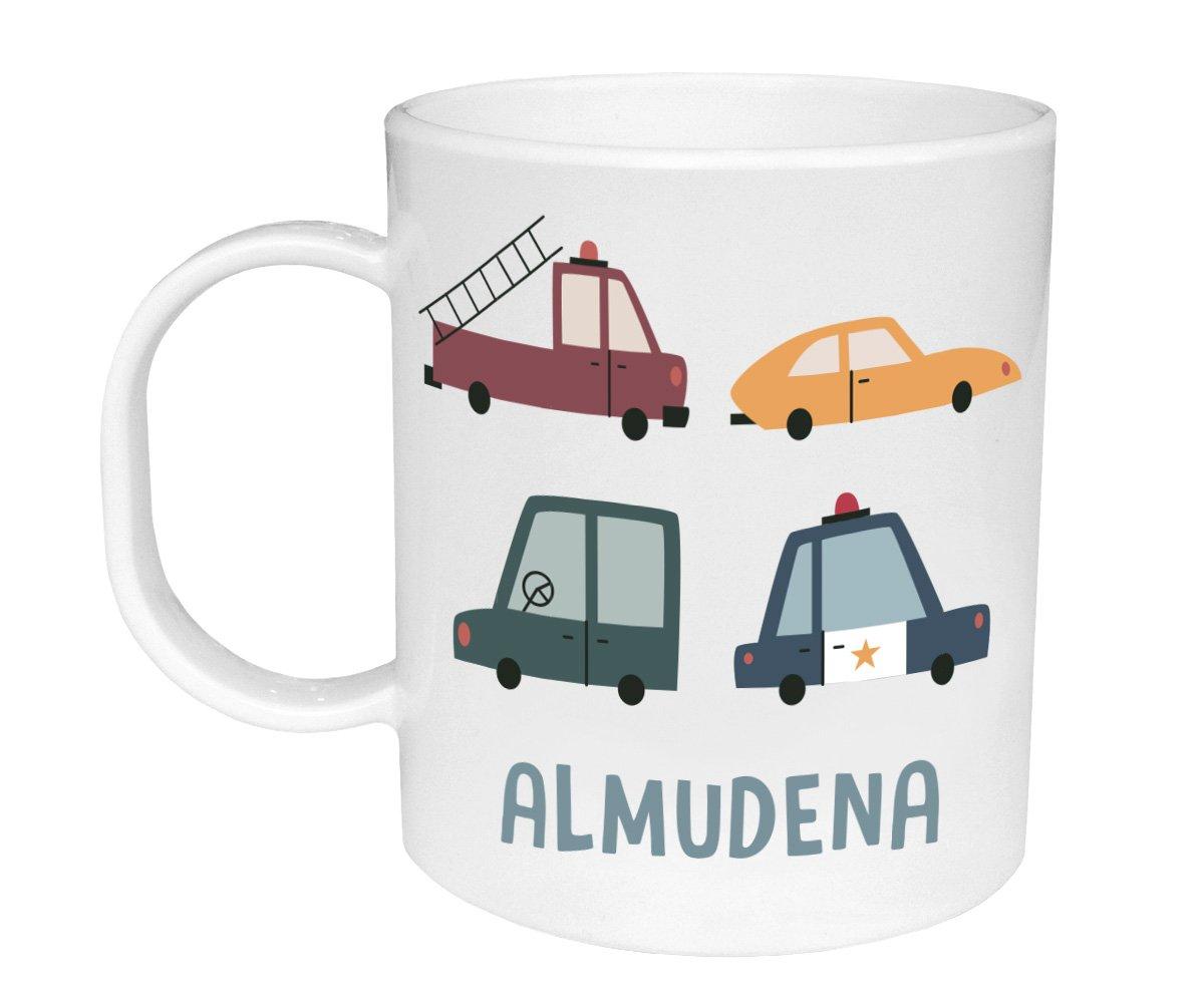 Taza de Plstico Personalizada Vintage Cars