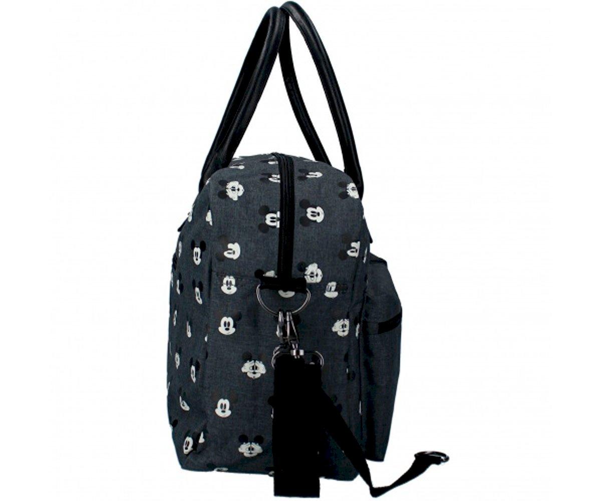 Bolso Carro Bebé con Cambiador Mickey Mouse Better Care Negro Tutete