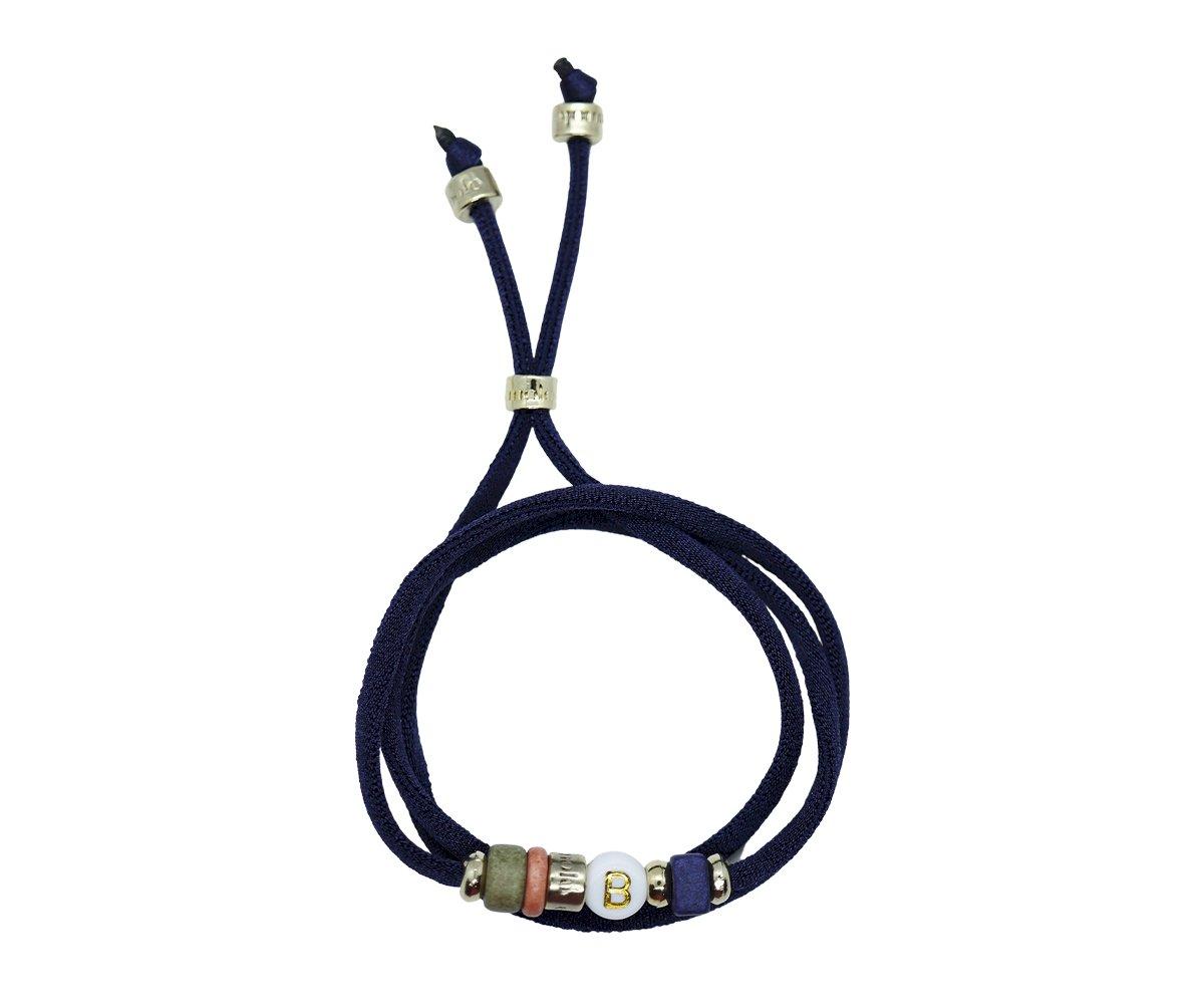 Collana-Bracciale Duè Blu Marine Personalizzabile