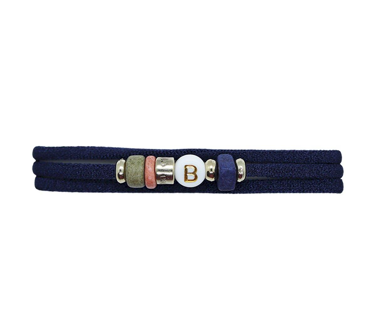 Collana-Bracciale Duè Blu Marine Personalizzabile