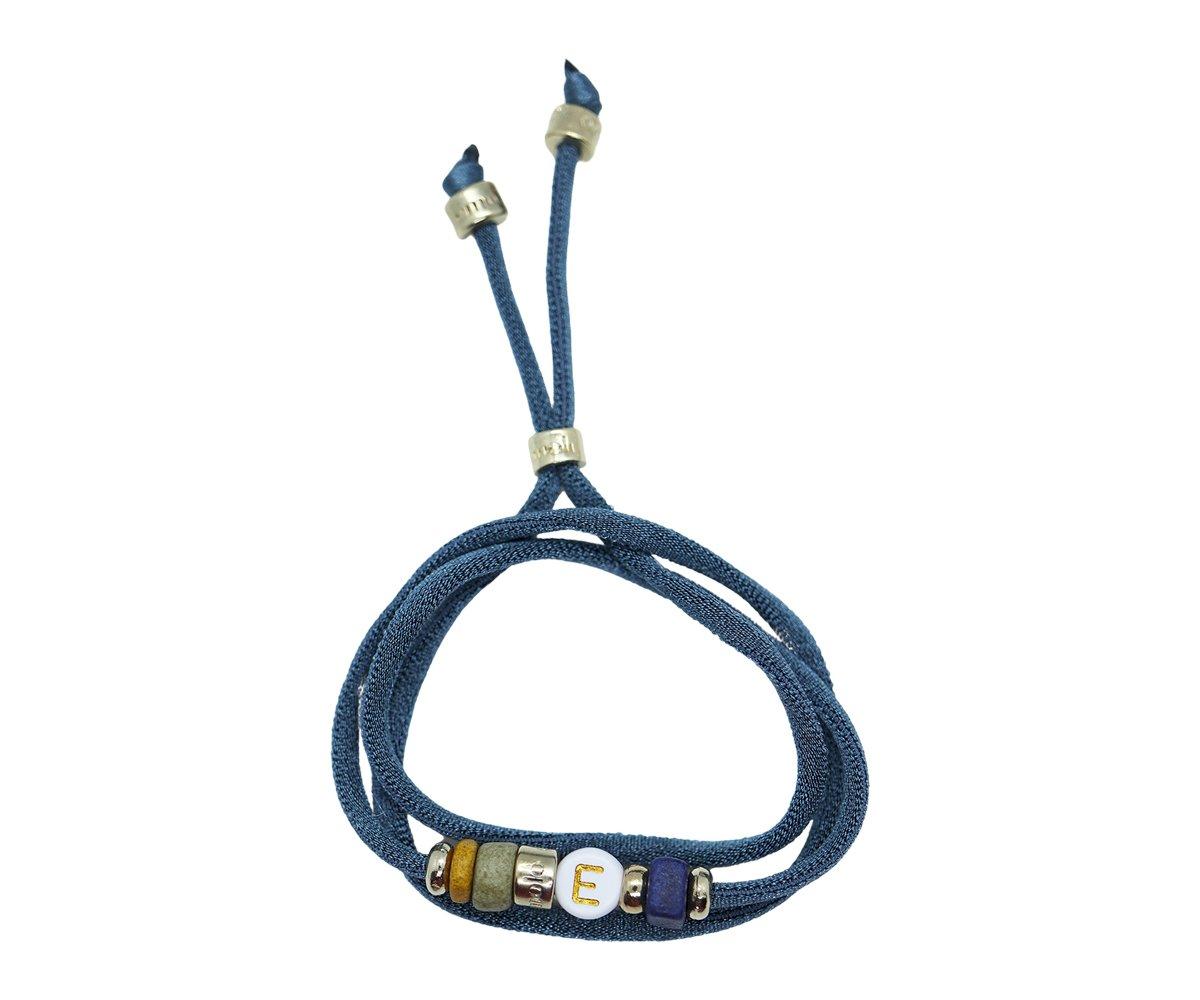 Collar-Pulsera Dué Azul Grisáceo