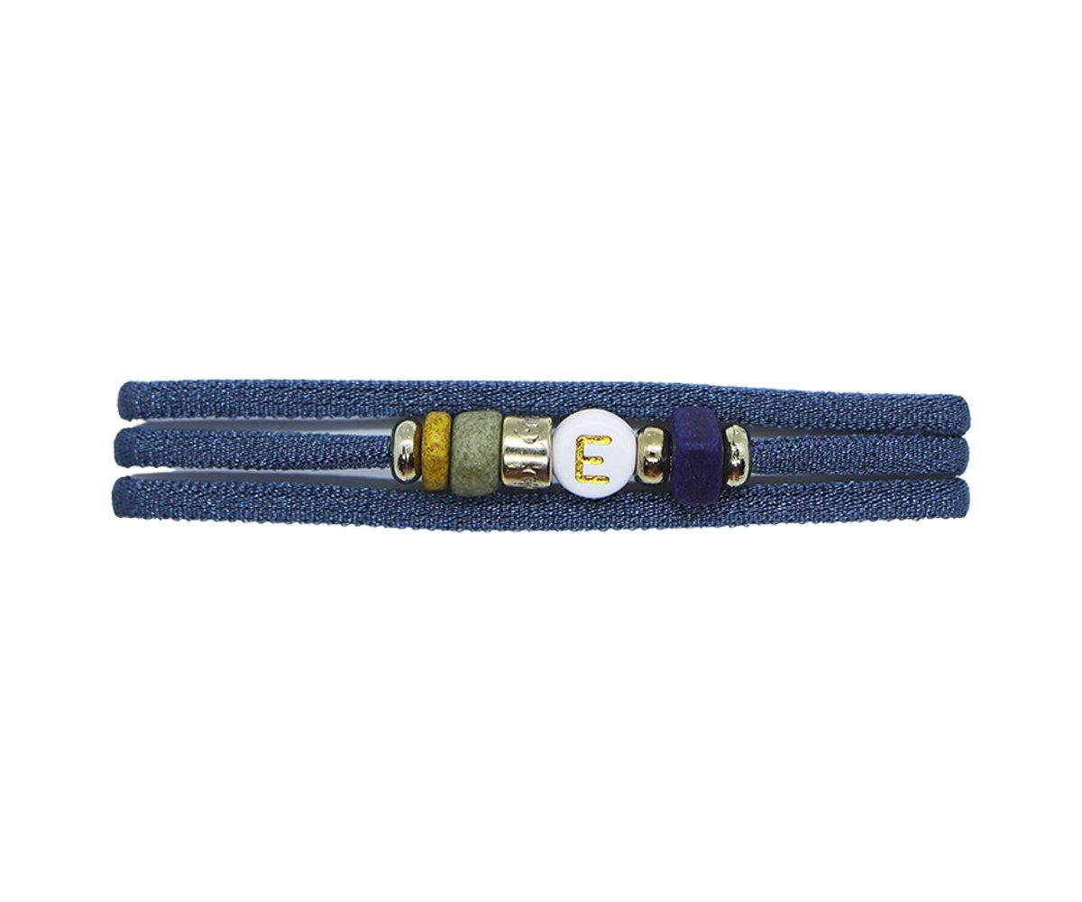 Collar-Pulsera Dué Azul Grisáceo