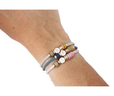 Pulsera Elstica 1 Inicial Nude