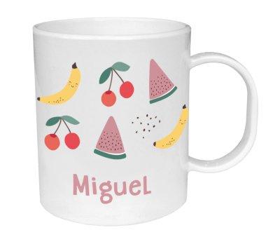 Tasse en plastique personnalisée Fruits - Tutete