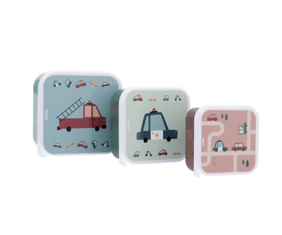 Pack 3 Scatoline Snack Vintage Cars