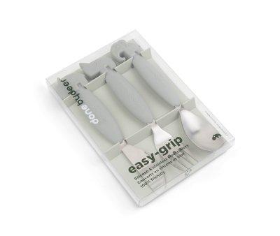3 Posate Antiscivolo YummyPlus Deer Friends Grey