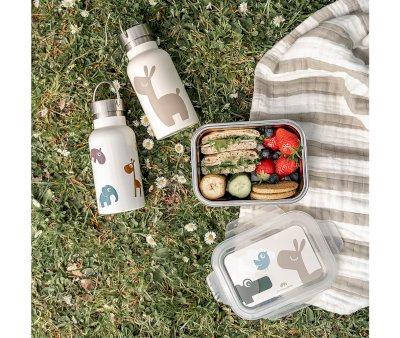 Lunch Box Acciaio Lalee/Croco Sand