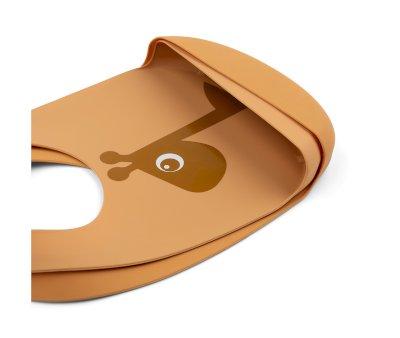2 Baberos Silicona bib Raffi Mostaza