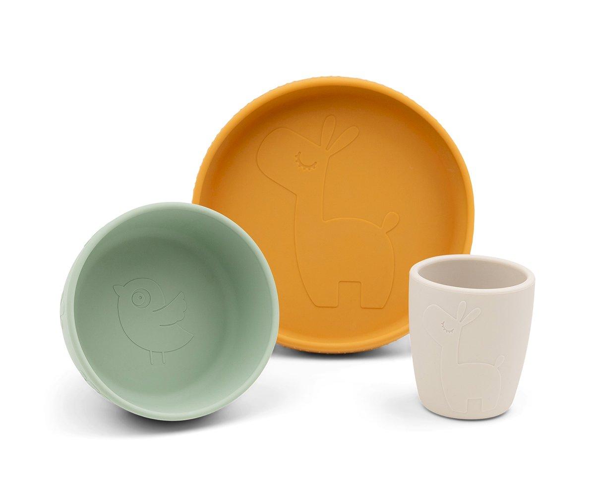 Stoviglie Silicone Lalee Green-Mustard-Sand